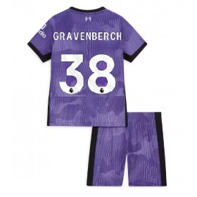Liverpool Ryan Gravenberch #38 Tredje Kläder Barn 2023-24 Kortärmad (+ Korta byxor)